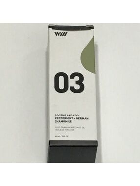 Will 03 Peppermint & Chamomile Massage Oil 2 fl oz